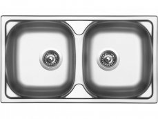 Nerezový dřez Sinks OKIO 780 DUO V 0,5mm matný