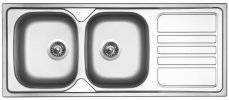 Nerezový dřez Sinks OKIO 1200 DUO V 0,6mm leštěný