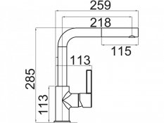 Set Sinks Linea 780 N Granblack + baterie Sinks Enigma S