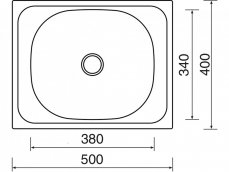 Nerezový dřez Sinks Classic 500 M 0,5mm matný